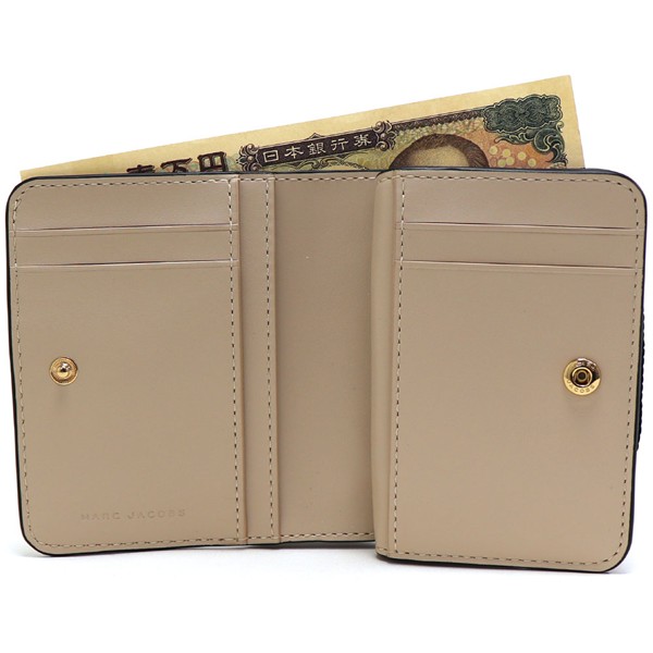 MARC JACOBS(マークジェイコブス) 2つ折り財布 S101L01SP21 アイボリー L字ファスナー レザー MARC JACOBS（マーク・ジェイコブス） 財布 二つ折り財布 S101L01SP21