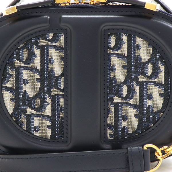 ★3日以内返品可★ 未使用 Christian Dior クリスチャンディオール CDオーバル オブリーク カメラバッグ S2201UTZQ M928 ショルダーバッグ ベージュ ネイビー キャンバス レザー レディース Christian Dior（クリスチャン・ディオール） ディオール ショルダー