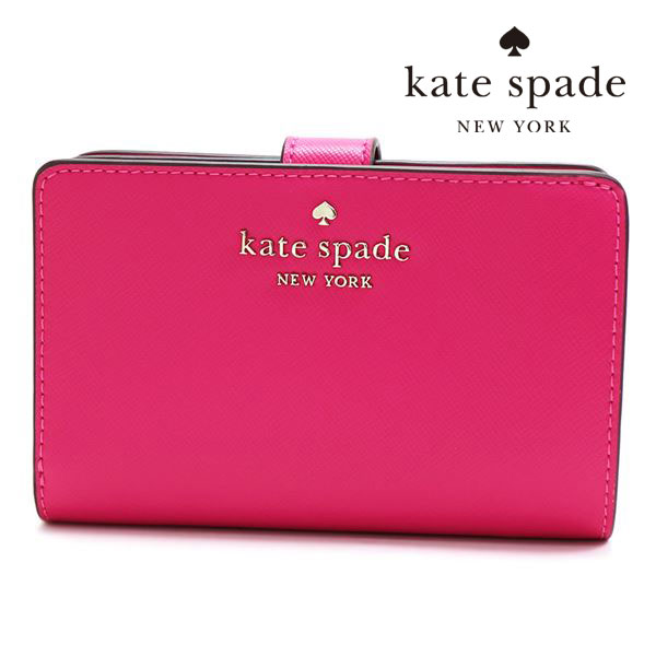 ギフトラッピング無料 ケイトスペード 二つ折り財布 レディース Kate Spade deep hibis WLR00128 653