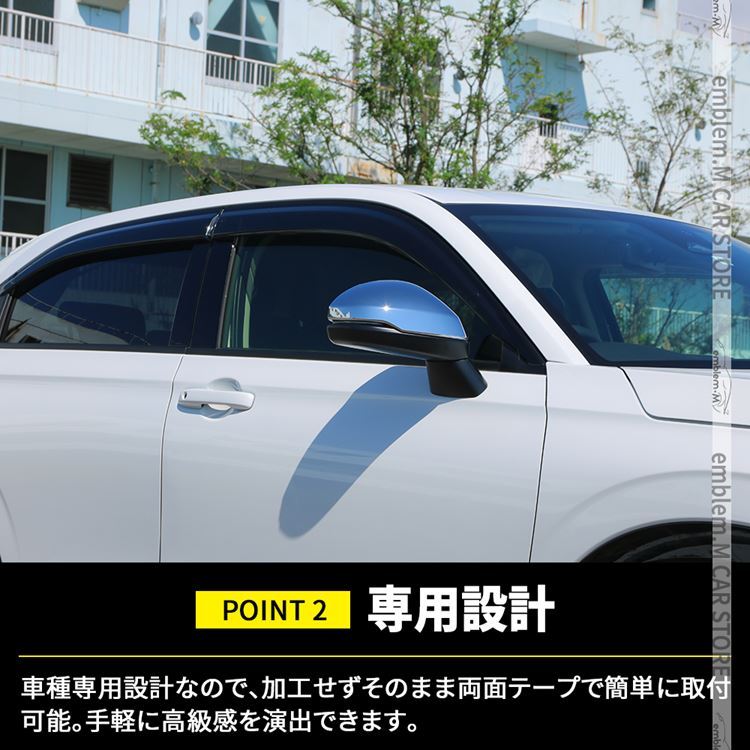 新型ヴェゼル RV パーツ ドアミラー ガーニッシュ 2P サイド