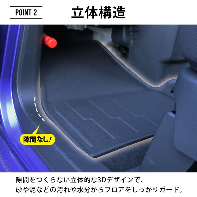 日産 ルークス 3D フロアマット 2P ラバーマット 防水 フロントマット セカンドマット 新型 ekクロススペース B30系 roox ek  :car-n-rx-1515:MKCORPORATION - 通販 - Yahoo!ショッピング