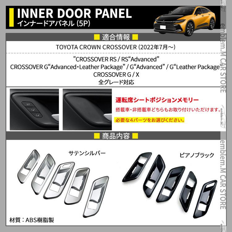 爆買 トヨタ クラウンクロスオーバー パーツ インナードアハンドル