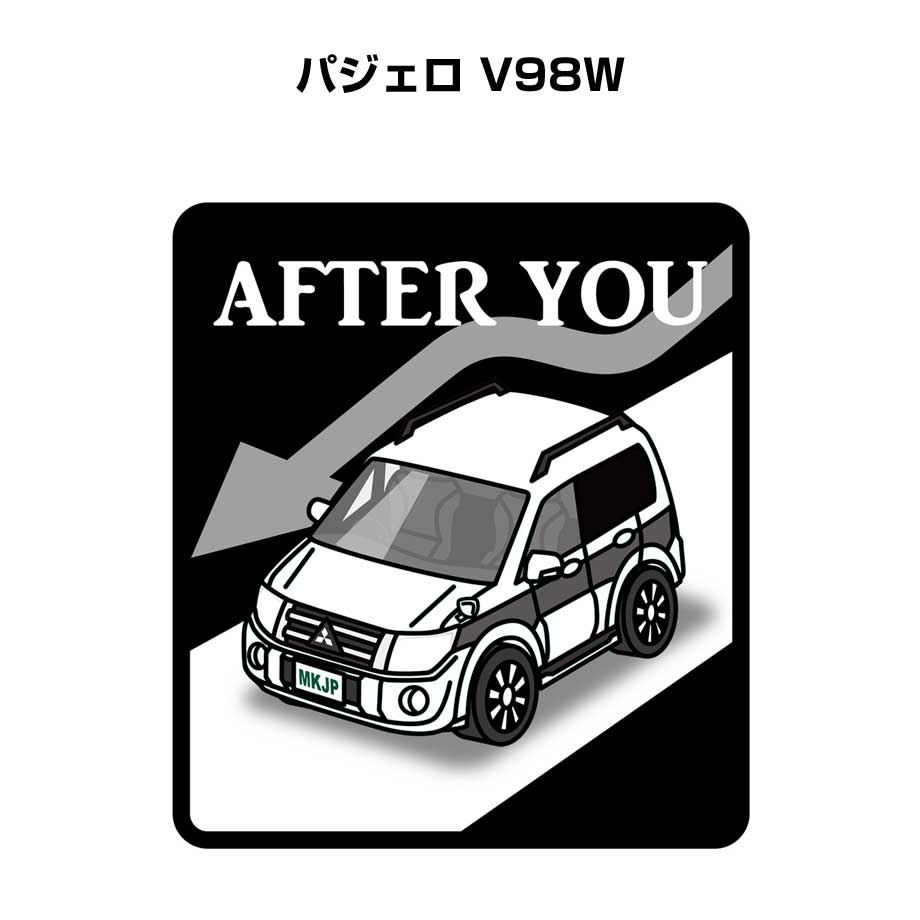MKJP お先にどうぞステッカー 2枚入り ミツビシ パジェロ V98W ゆう