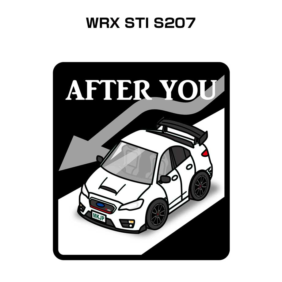 MKJP お先にどうぞステッカー 2枚入り スバル WRX STI S207 ゆうメール