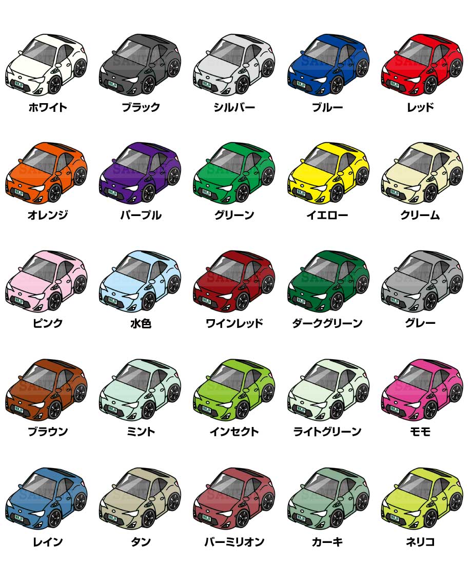 MKJP イラストA5 フレーム付き トヨタ 86 ZN6 ゆうメール送料