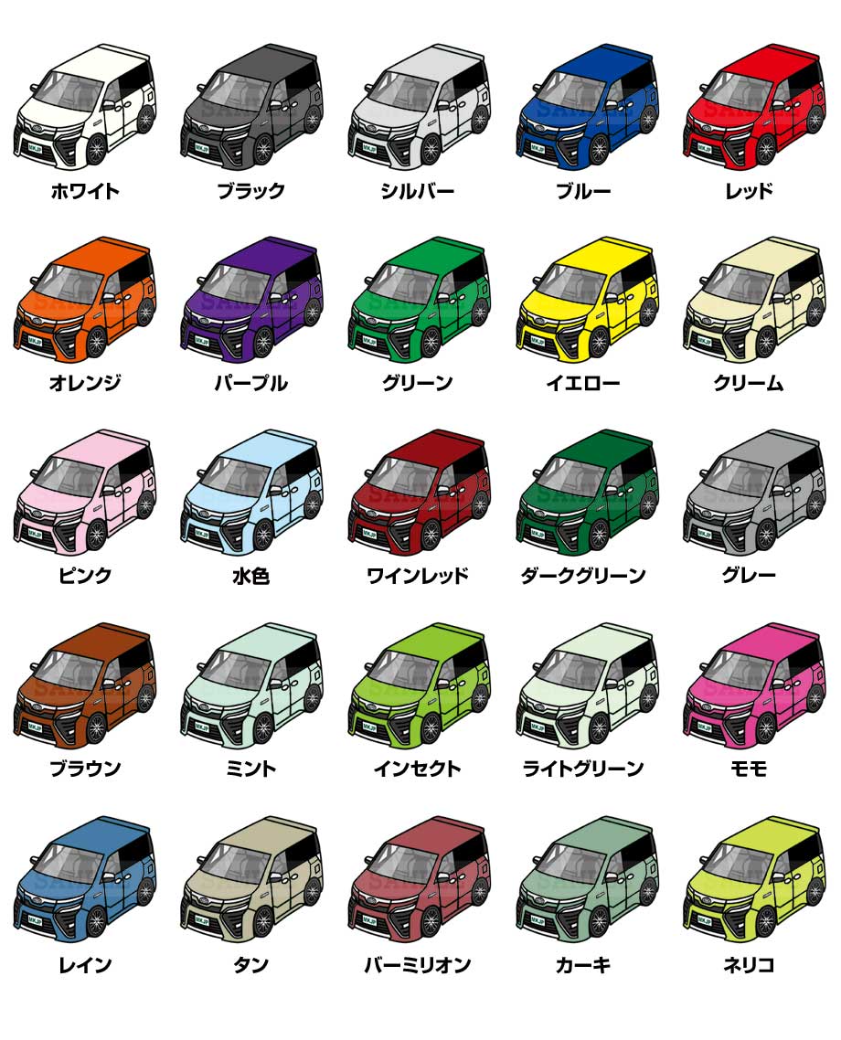 MKJP ドラレコステッカー 2枚入り トヨタ ヴォクシー