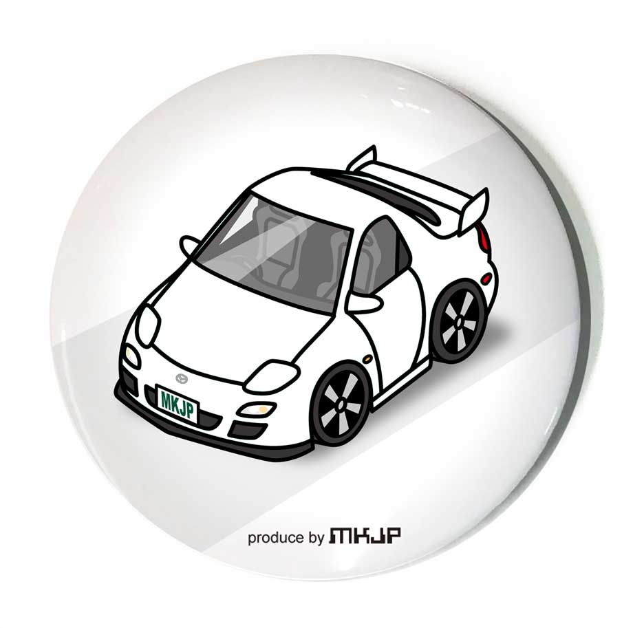 缶バッジ キーホルダー 丸型 31mm 54mm 車 車好き RX-7 FD3S ゆう