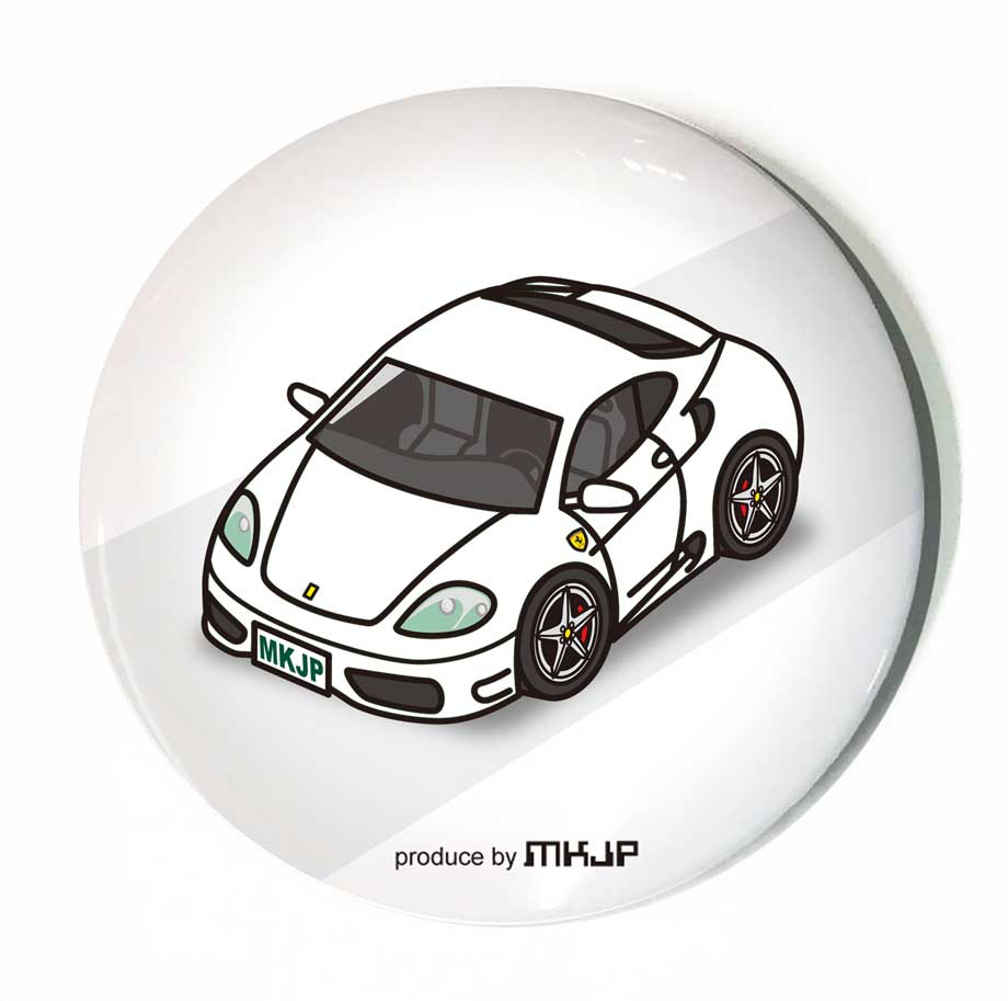 缶バッジ キーホルダー 丸型 31mm 54mm 車 車好き フェラーリ 360