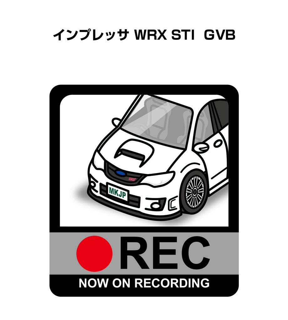 MKJP I LOVE MY CARステッカー 2枚入り スバル インプレッサ WRX