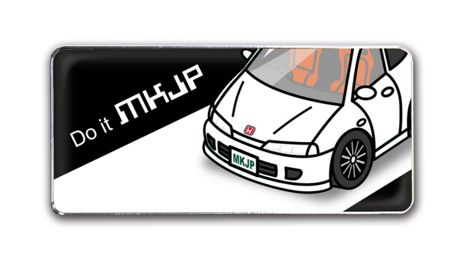 MKJP 車種別エンブレム 2個入り H25mm×W55mm ホンダ インテグラタイプR