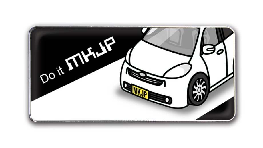 MKJP 車種別エンブレム 2個入り H25mm×W55mm ダイハツ ソニカ L405S