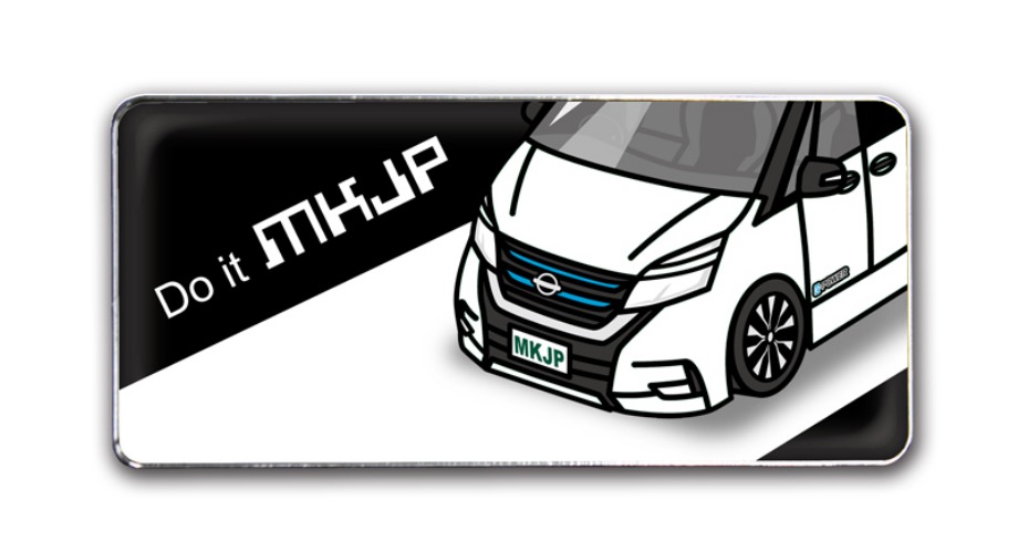 MKJP 車種別エンブレム 2個入り H25mm×W55mm ニッサン セレナ e-POWER