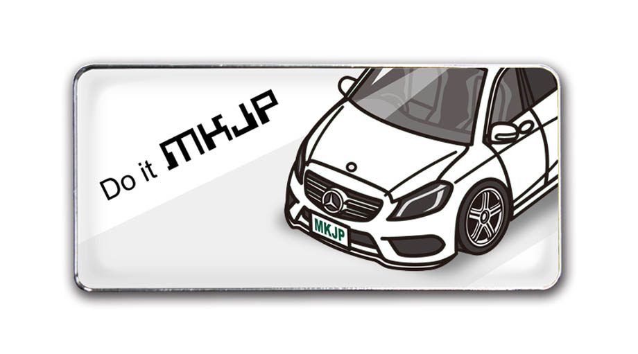MKJP 車種別エンブレム 2個入り H25mm×W55mm 外車 メルセデス ベンツ C