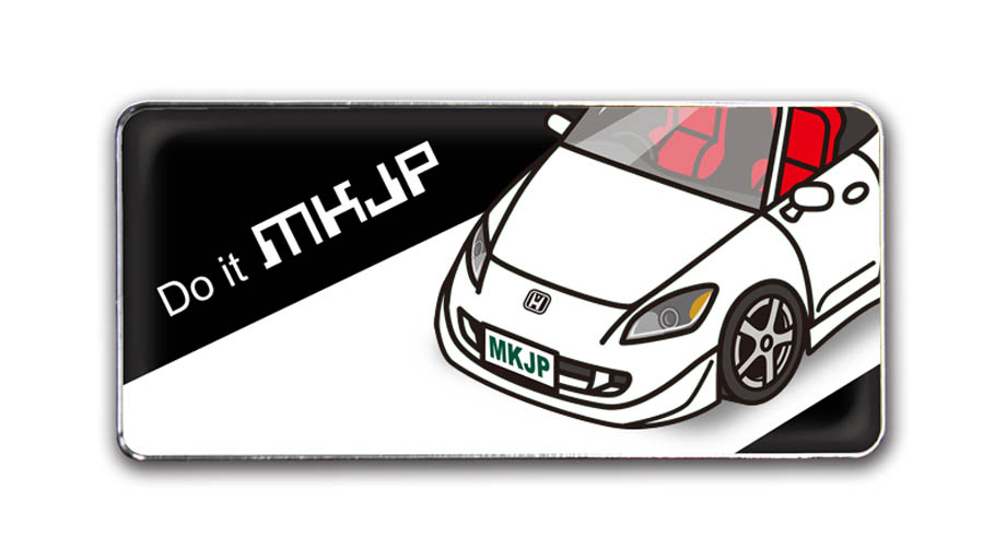 MKJP 車種別エンブレム 2個入り H25mm×W55mm ホンダ S2000 タイプS AP2
