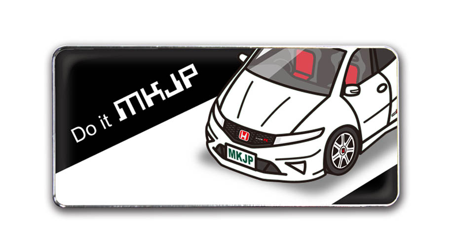 Playboy & Honda 二代目Civic エンブレム MKJP 車種別エンブレム 2個入り H25mm×W55mm ホンダ シビックタイプR