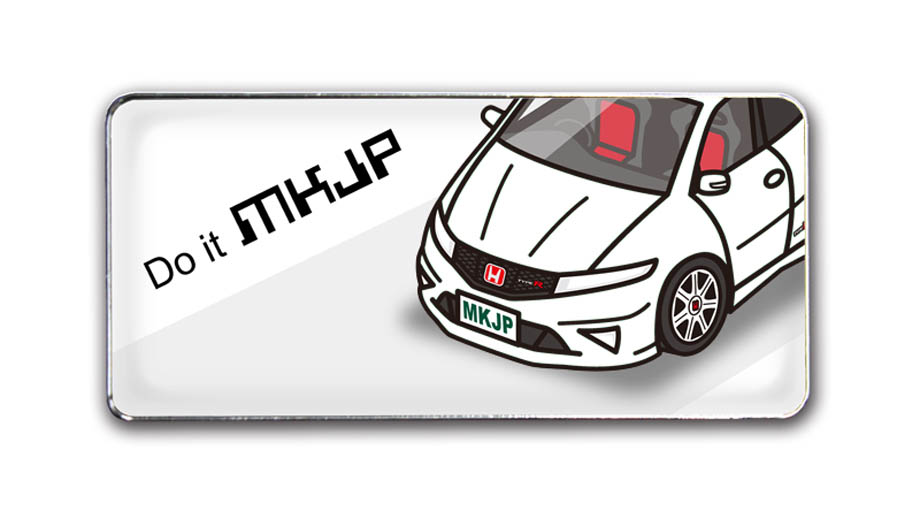MKJP 車種別エンブレム 2個入り H25mm×W55mm ホンダ シビックタイプR
