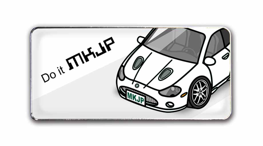 MKJP 車種別エンブレム 2個入り H25mm×W55mm 外車 ジャガー XKR GH