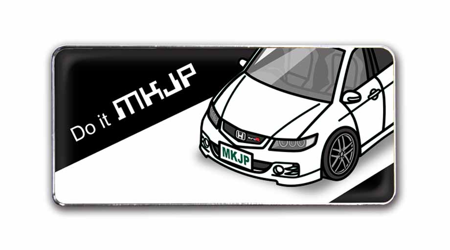 MKJP 車種別エンブレム 2個入り H25mm×W55mm ホンダ アコード ユーロR