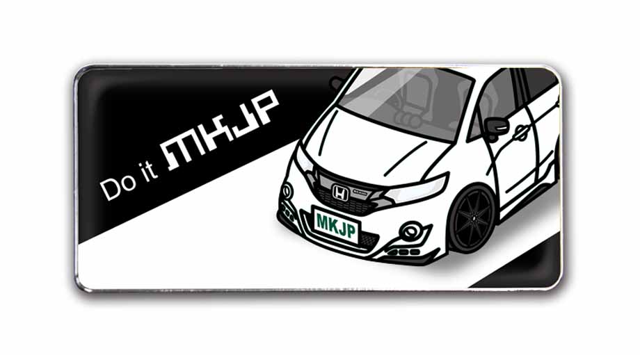 MKJP 車種別エンブレム 2個入り H25mm×W55mm ホンダ フィットRS 無限