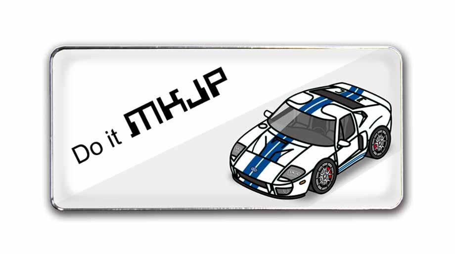 MKJP 車種別エンブレム 2個入り H25mm×W55mm 外車 フォード GT ゆう