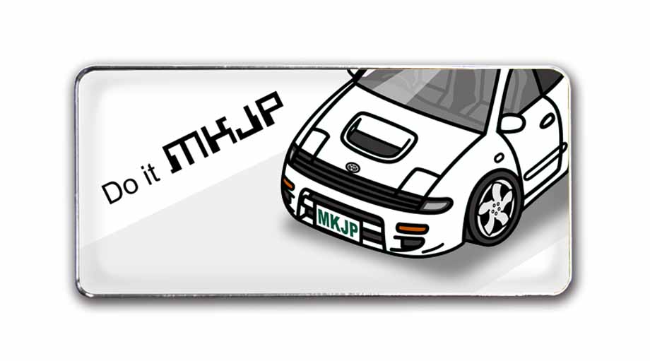 MKJP 車種別エンブレム 2個入り H25mm×W55mm トヨタ セリカ GT-FOUR RC