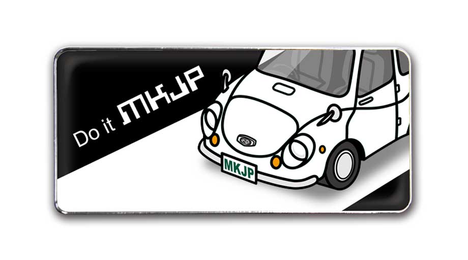 MKJP 車種別エンブレム 2個入り H25mm×W55mm スバル 360 K111／212
