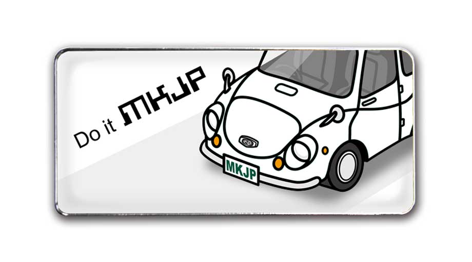 MKJP 車種別エンブレム 2個入り H25mm×W55mm スバル 360 K111／212