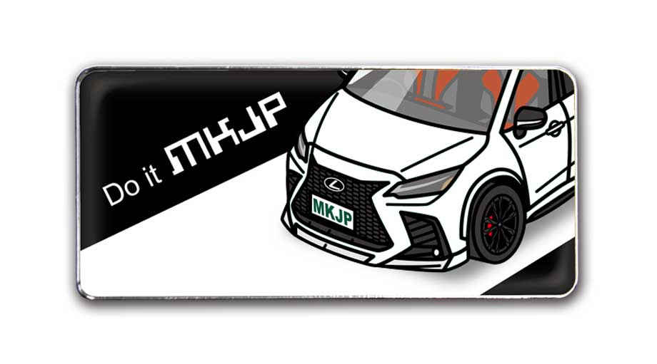 MKJP 車種別エンブレム 2個入り H25mm×W55mm 外車 レクサス NX450h+ F