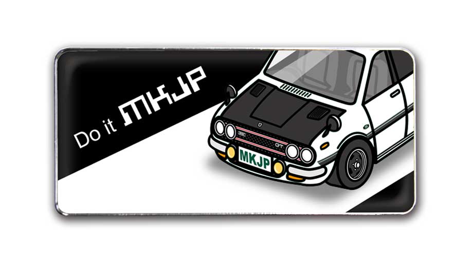 MKJP 車種別エンブレム 2個入り H25mm×W55mm いすゞ ベレット 1600GTR