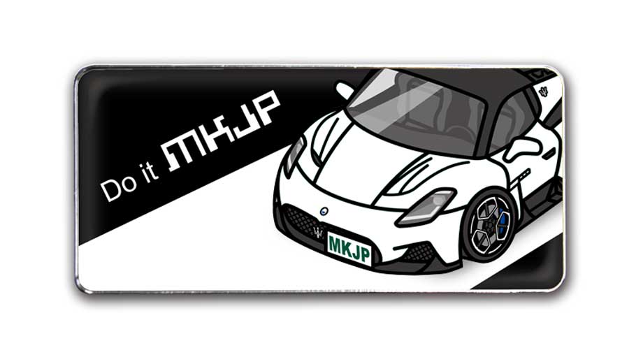 MKJP 車種別エンブレム 2個入り H25mm×W55mm 外車 マセラティ MC20