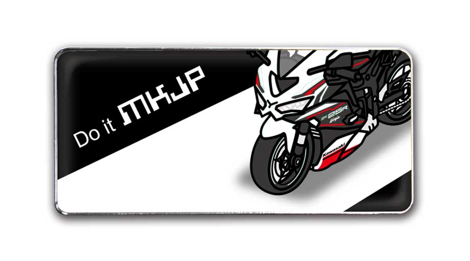MKJP 車種別エンブレム 2個入り H25mm×W55mm バイク カワサキ ニンジャ