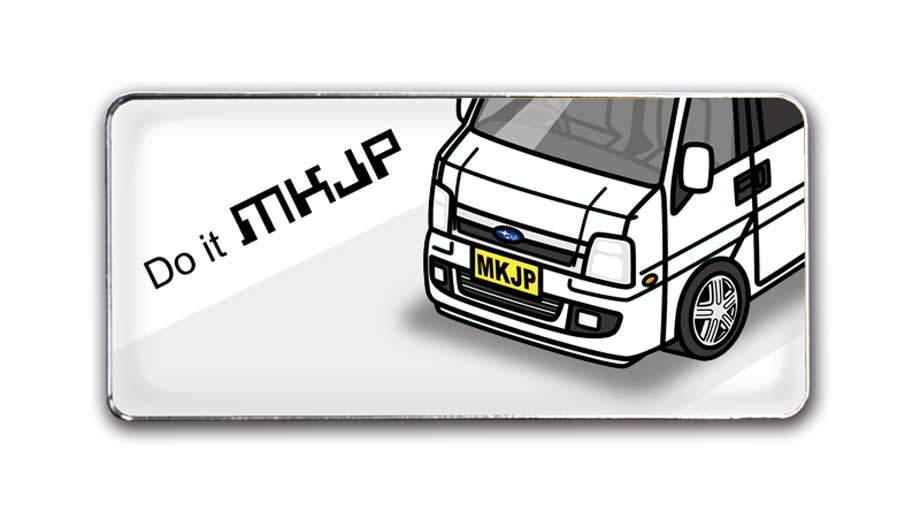 MKJP 車種別エンブレム 2個入り H25mm×W55mm スバル サンバーディアス