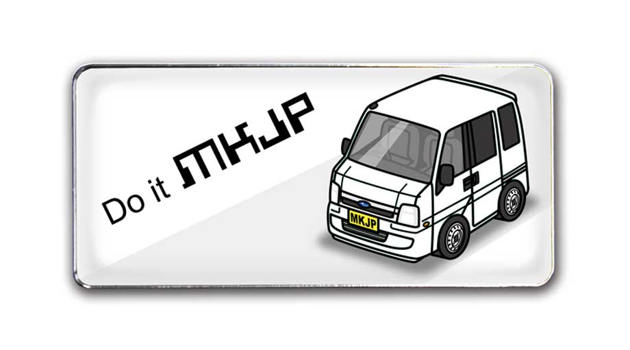 MKJP 車種別エンブレム 2個入り H25mm×W55mm スバル サンバーバン TV1
