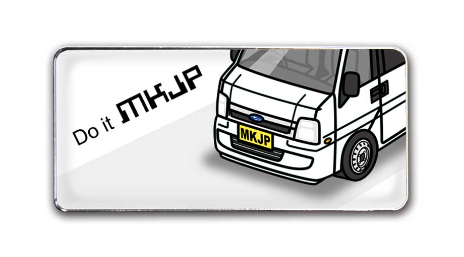 MKJP 車種別エンブレム 2個入り H25mm×W55mm スバル サンバーバン TV1