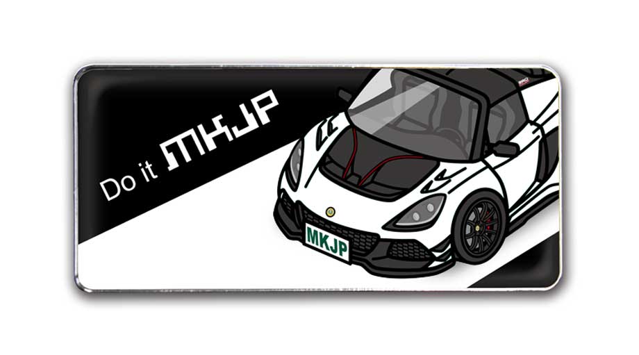 MKJP 車種別エンブレム 2個入り H25mm×W55mm ロータス エキシージ