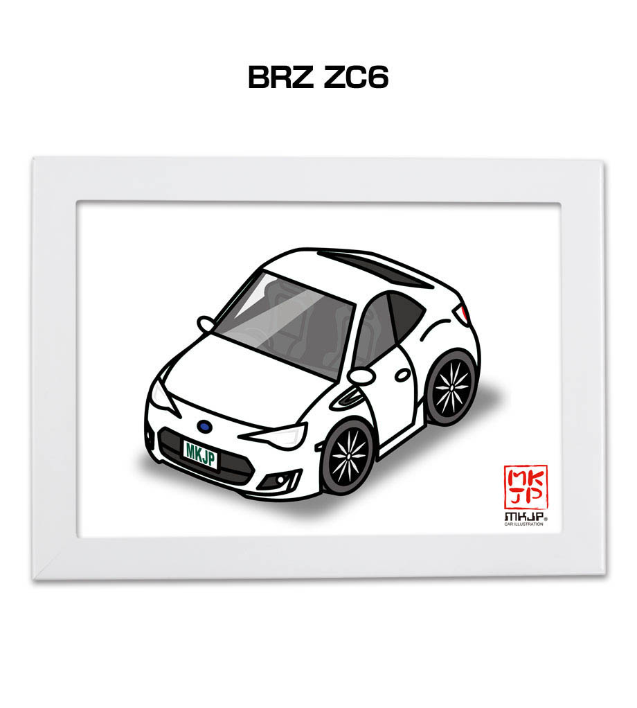 MKJP イラストA5 フレーム付き スバル BRZ ZC6 ゆうメール送料無料 : illust-a5-0115 : ドレスアップパーツショップ MKJP - 通販 - Yahoo!ショッピング