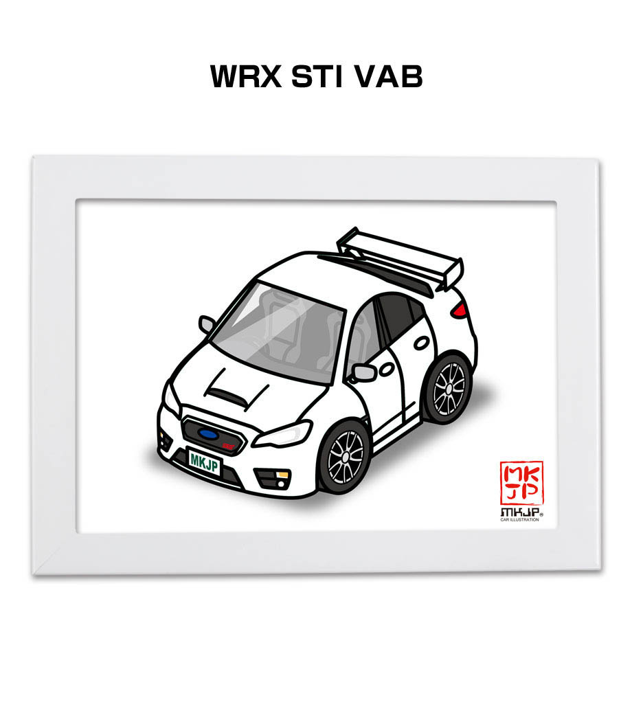 MKJP イラストA5 フレーム付き スバル WRX STI VAB ゆうメール送料無料 : illust-a5-0118 :  ドレスアップパーツショップMKJP - 通販 - Yahoo!ショッピング