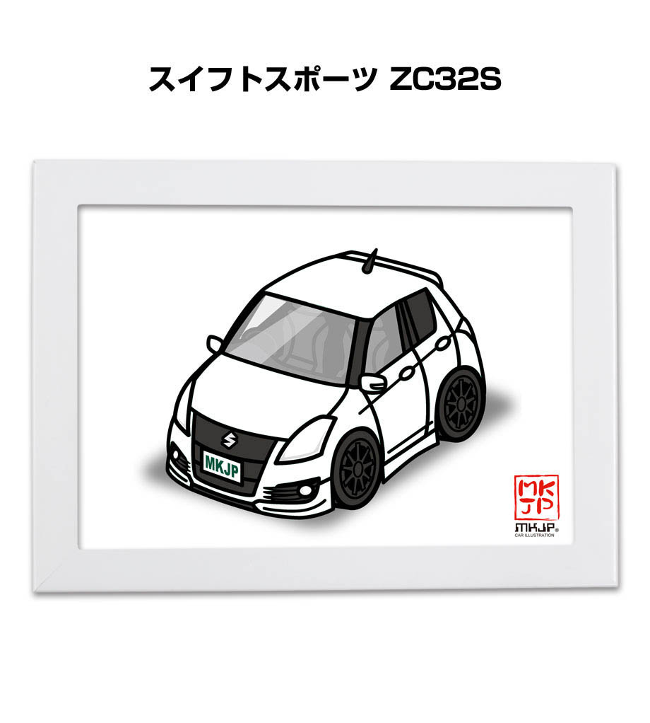 MKJP キーケース イラスト 車好き プレゼント クリスマス 車 メンズ 男性 スズキ スイフトスポーツ ZC32S ゆうパケット送料無料  :keycase-car-0209:ドレスアップパーツショップMKJP - 通販 - Yahoo!ショッピング