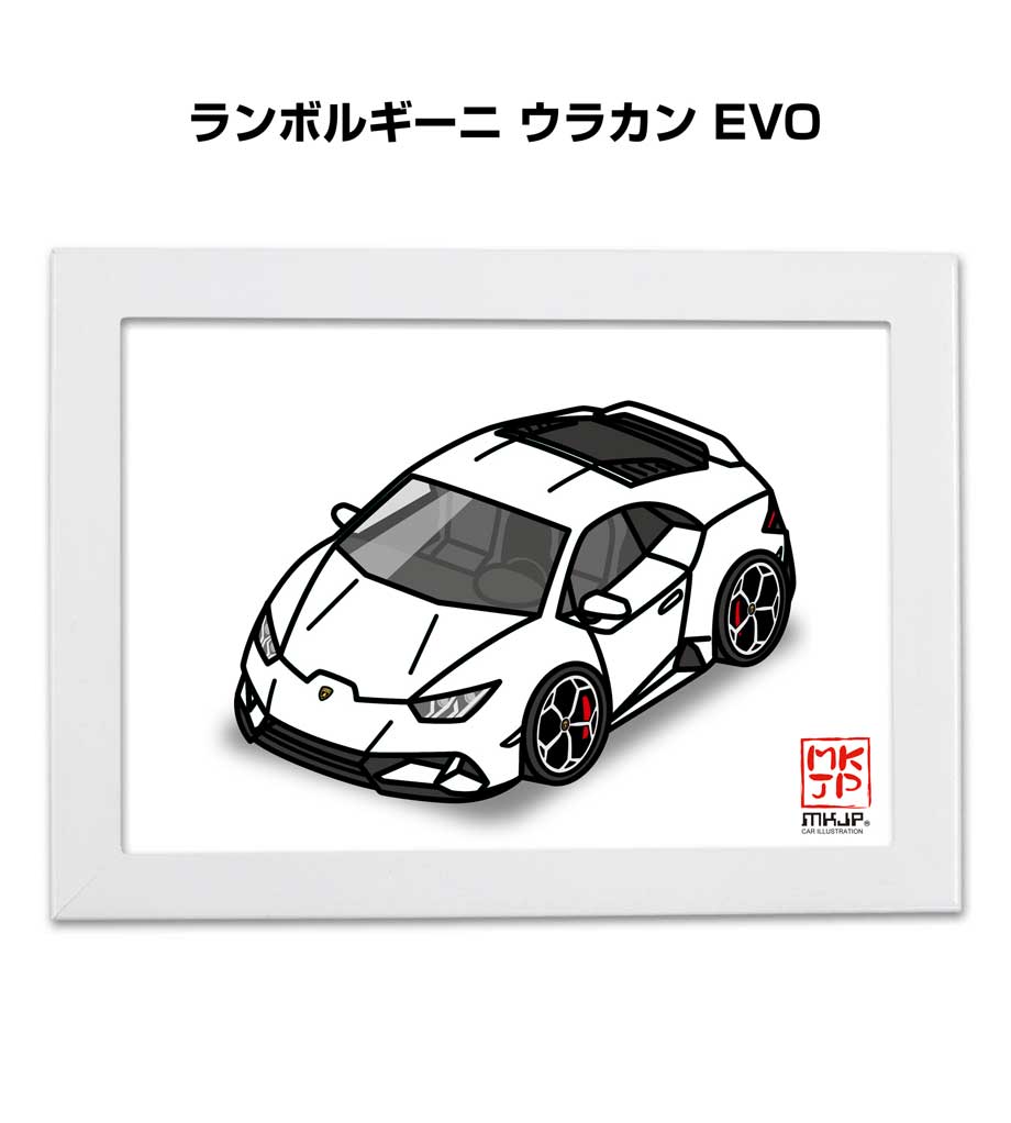 MKJP イラストA5 フレーム付き 外車 ランボルギーニ ウラカン EVO ゆうメール送料無料 : illust-a5-0617 :  ドレスアップパーツショップMKJP - 通販 - Yahoo!ショッピング