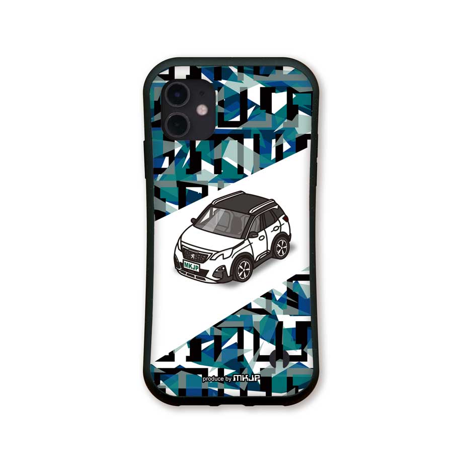 iPhoneグリップケース iPhone各種 車好き プジョー3008 P84 ゆう