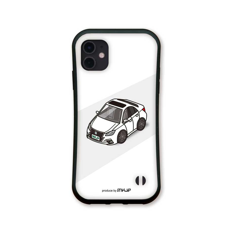 iPhoneグリップケース iPhone各種 車好き クラウン アスリート GRS210