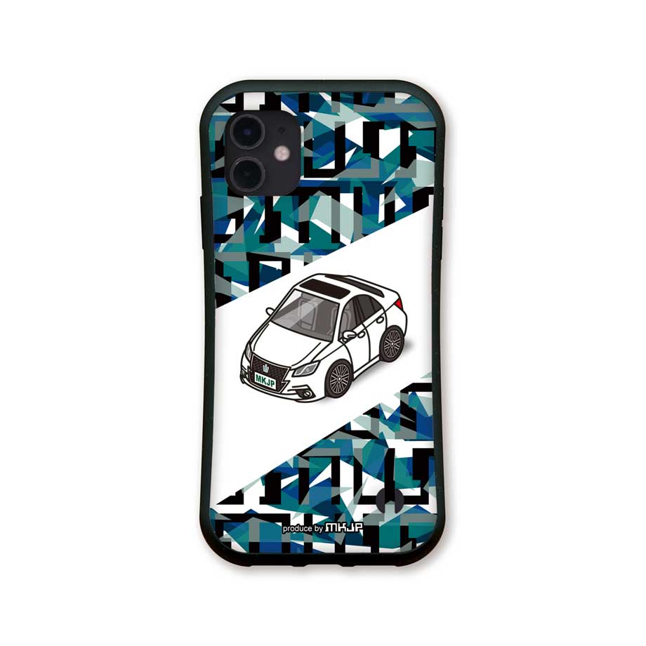 210系後期 クラウン アスリート デフォルメ iPhoneケース ホイール