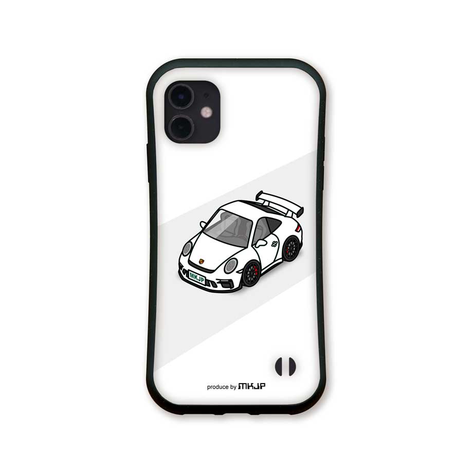 iPhoneグリップケース iPhone各種 車好き ポルシェ 911 GT3 991