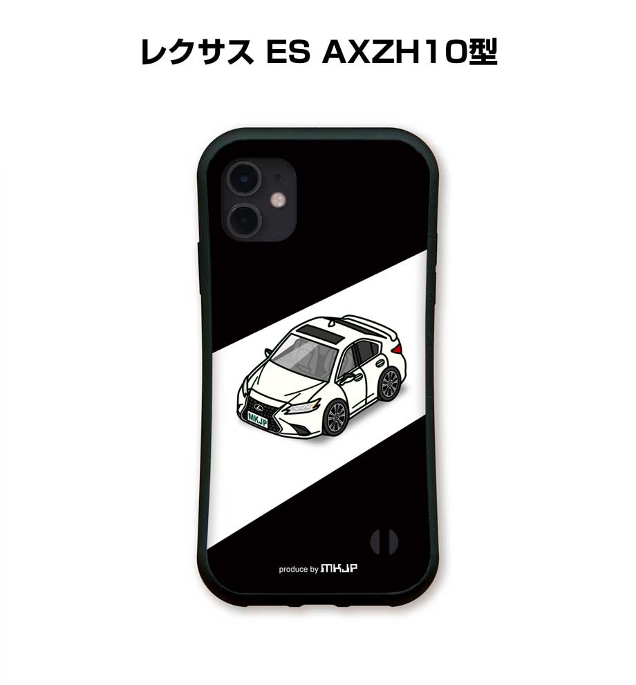 iPhoneグリップケース iPhone各種 車好き レクサス ES AXZH10型 ゆう