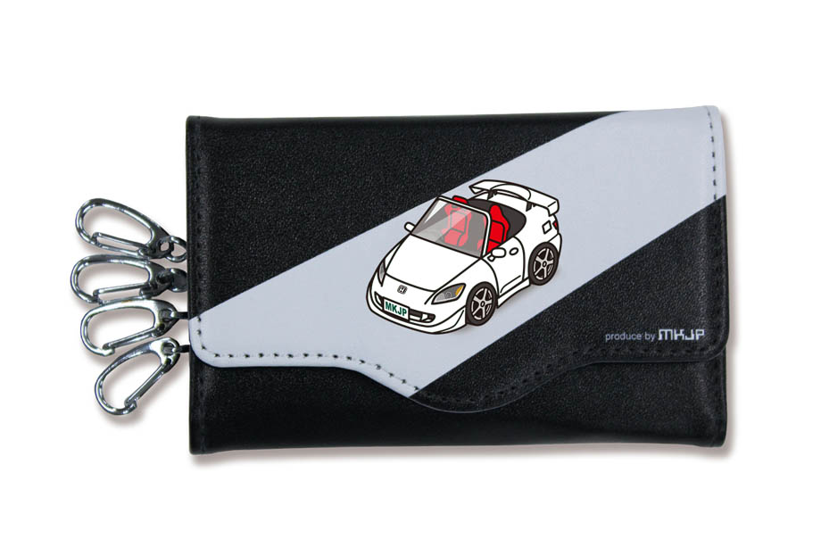 ホンダS2000 国産本革キーケース【前期・後期】Lサイズ/Mサイズ7,400円 キーケース イラスト 車好き プレゼント 車 メンズ 男性 S2000