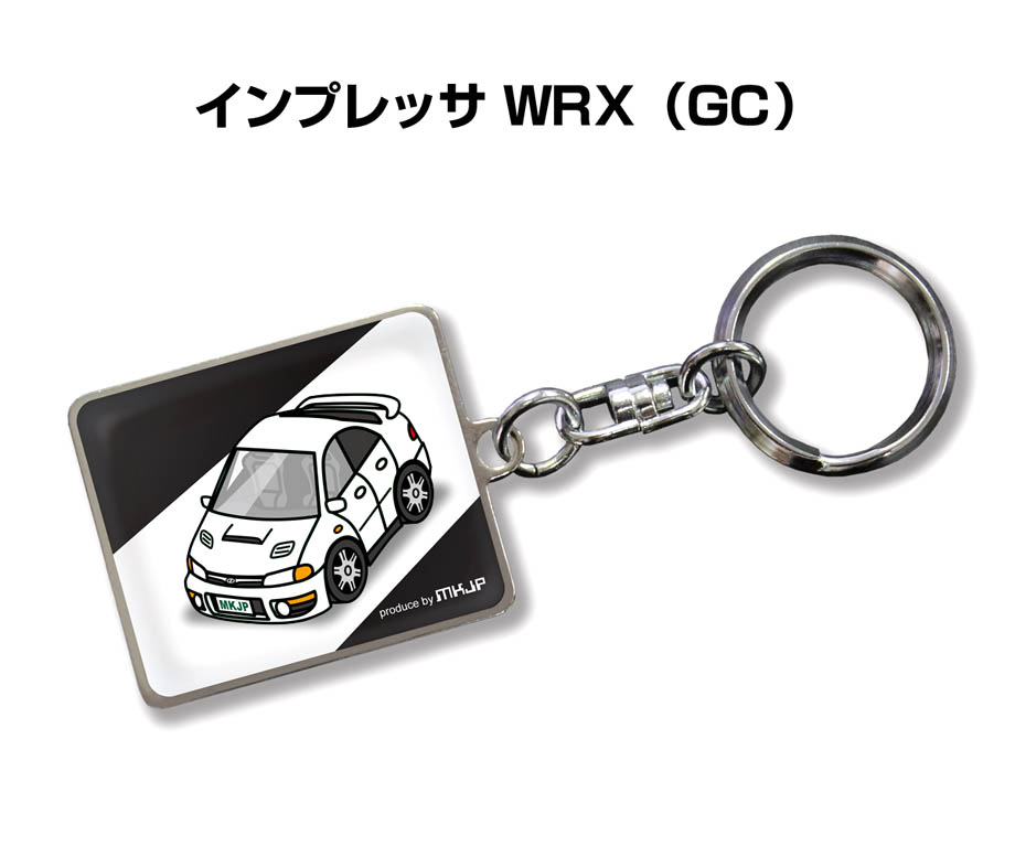 MKJP 車種別かわカッコいい キーホルダー スバル インプレッサ WRX GC
