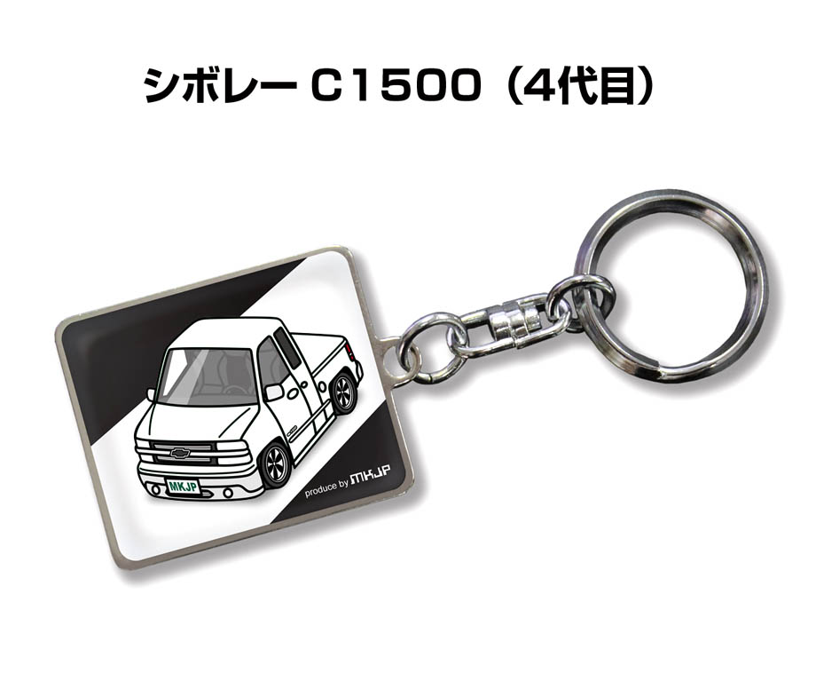 CHEVROLET シボレー キーホルダー ボウタイ メタル キーリング
