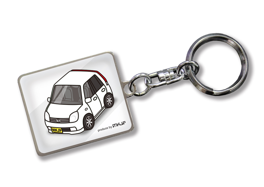 MKJP 車種別かわカッコいい キーホルダー ダイハツ ミラ アヴィ RS 