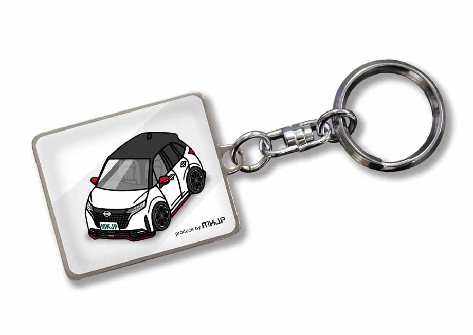 MKJP 車種別かわカッコいい キーホルダー ニッサン ノートオーラ