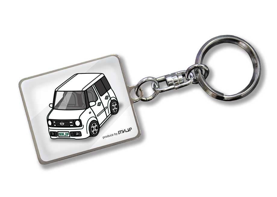 MKJP 車種別かわカッコいい キーホルダー ニッサン キューブ Z11 ゆう